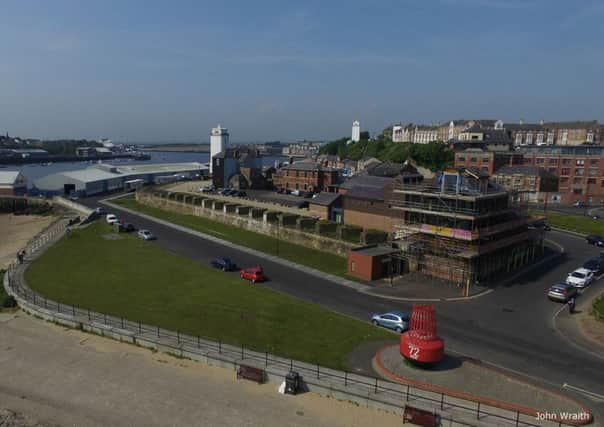 site of the proposed memorial to North Shields fishermen.