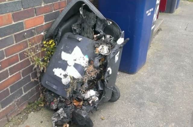 Police are reminding people not to leave wheelie bins out
