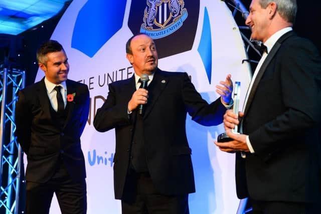 Rafa Benitez at the Newcastle United Foundation awards dinner