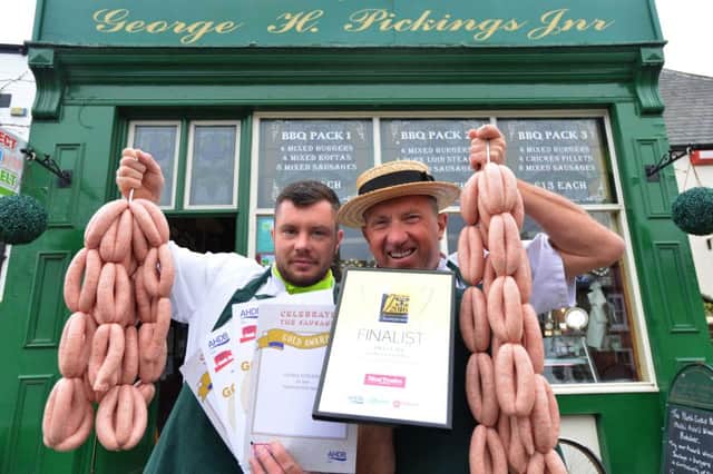 Stephen Auton, left, and Paul Clark, have been enjoying success at sausage competitions in recent months.