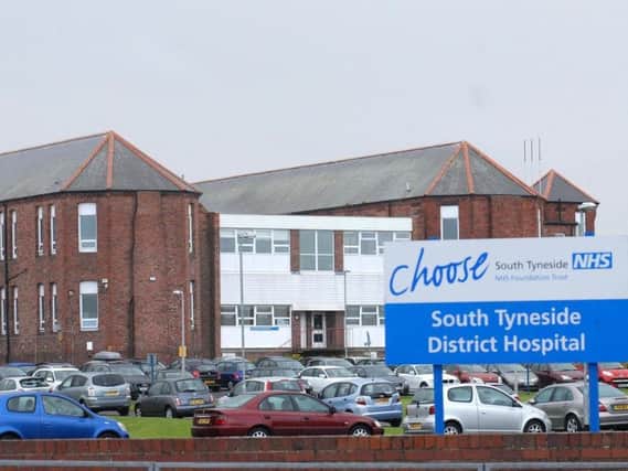 South Tyneside District Hospital where Jamie Lee splashed a security guard with his own blood