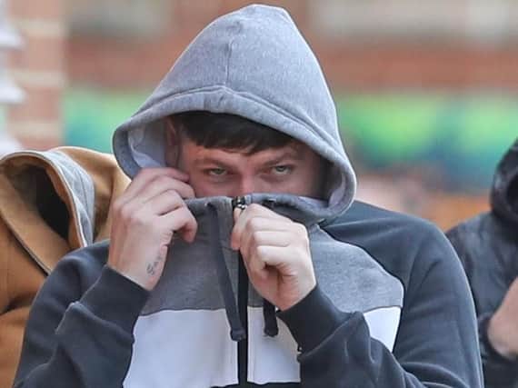 Steven Knox outside Peterlee Magistrates' Court.