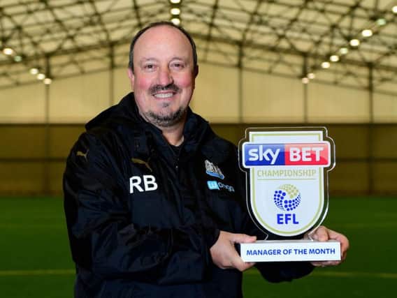 Rafa Benitez - October Manager of the Month.