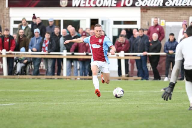 David Foley was in impressive form for South Shields against Marske United. Image by Peter Talbot.