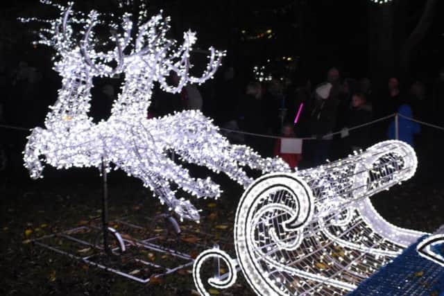 The Christmas lights in South Shields