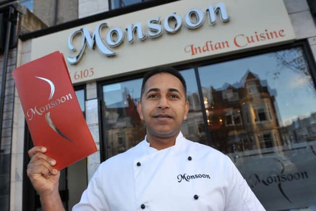 Monsoon's Showkoth Choudhoury preparing to send his curry to the Congo.