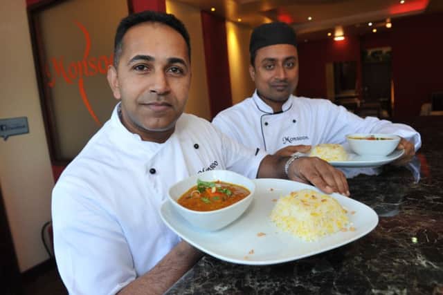 Monsoon's Showkoth Choudhoury and chef Abdul Syed.