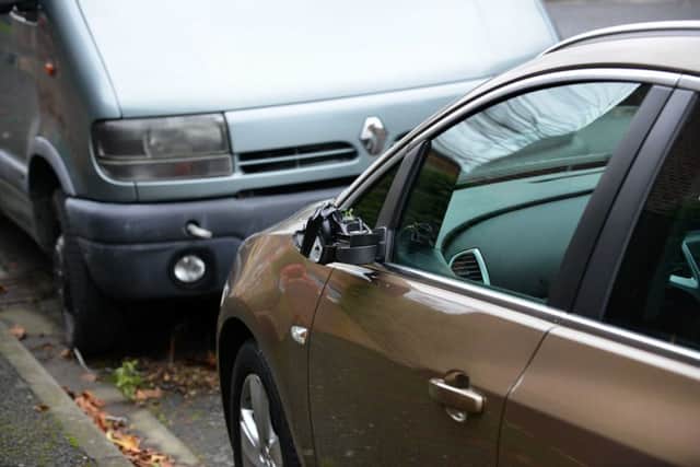 Several wing mirrors were broken, and some windscreens were smashed in the spate of damage.