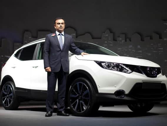 Carlos Ghosn at the launch of the Sunderland-built mark two Qashqai