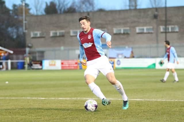 Robert Briggs will be hoping to keep up his fine form for South Shields tomorrow. Image by Peter Talbot.