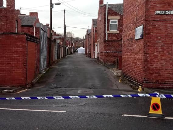 A cordon has been put in place on Poplar Street while police inquiries are carried out after a body was found.