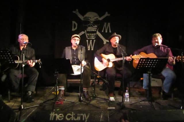 Dead Men Walking performing at The Cluny 2. Pic: Gary Welford