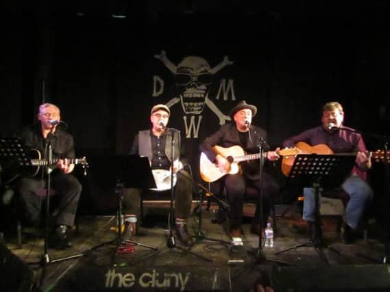 Dead Men Walking performing at The Cluny 2. Pic: Gary Welford