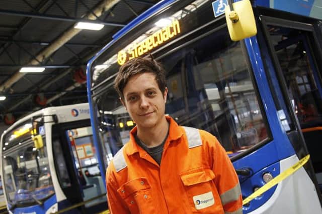 Jordan Davison has just started his engineering apprenticeship.