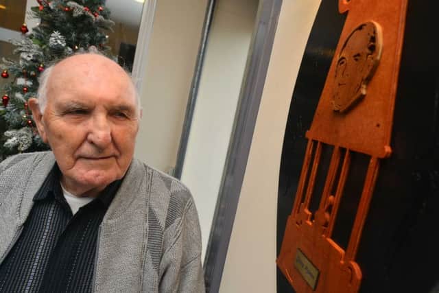 Oldest surviving Westoe miner Jim Rylance officially opens Westoe Crown Hub.