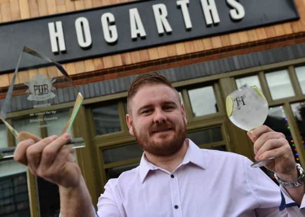 Hogarths Shields Gazette Pub of the Year. Manager Martin Wood.