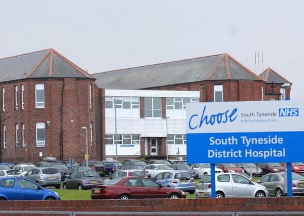A ward at South Tyneside District Hospital had been closed.