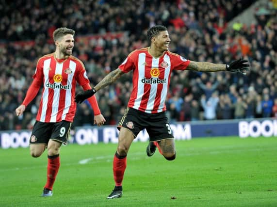 Patrick van Aanholt celebrates his winning goal