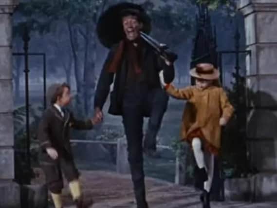 Dick Van Dyke in the original Mary Poppins. Picture: YouTube.