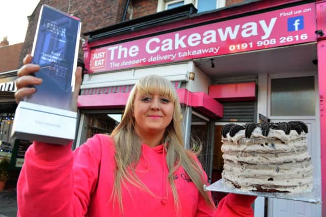 Jo Bell has told of her pride after the Cakeaway won a prestigious award.