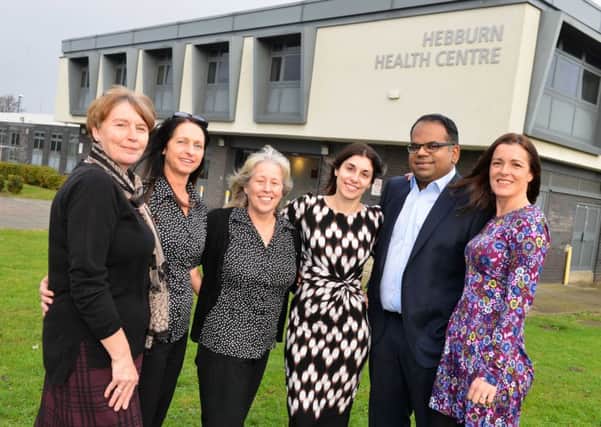 Ellison View Surgery staff, from left manager Jackie Mohan, receptionist Lorraine Carson, administrator Angela Winter, Dr Lara Khoury, partners doctors Dr Fawaz Rahman and Dr Keyy Staple