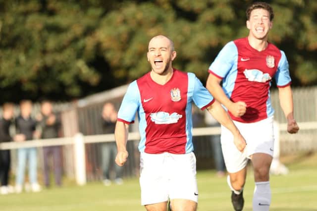 Gavin Cogdon, with 13 goals to his name so far this season, is fit again for South Shields. Image by Peter Talbot.