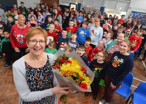 Epinay Business and Enterprise School headteacher Hilary Harrison retires.