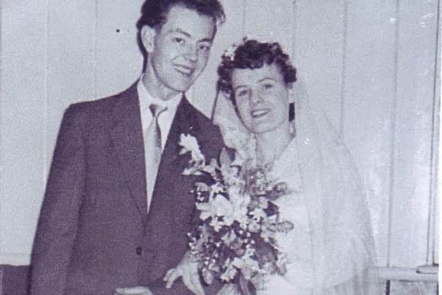 Ken and Connie Bell on their wedding day.