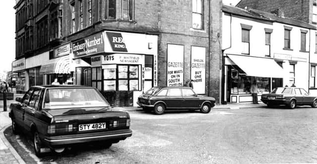 This picture, taken in November 1984, shows the corner of Russell Street and Smithy Street.