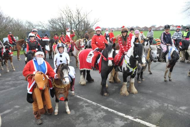 Horse riders set off on their fundraising ride in aid of Newcastle RVI's Tiny Lives.