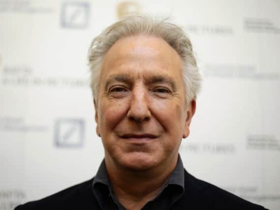 Alan Rickman was one of many celebrities to die this year. Picture: PA.