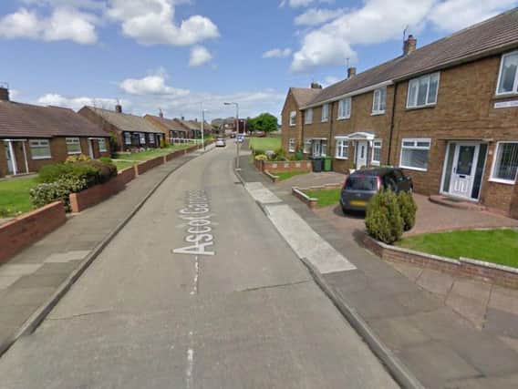 A home in Ascot Gardens in South Shields was among those targeted by a bogus caller. Image copyright Google Maps.