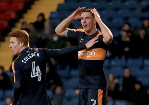 Ciaran Clark reacts after his goal is disallowed against Blackburn