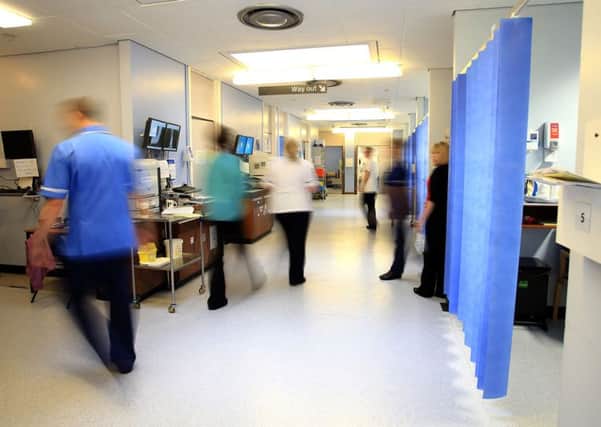 A hospital ward, as nurses seek support for a better pay deal.