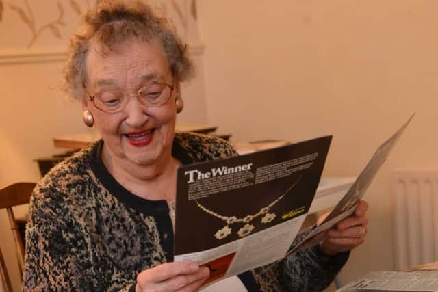 Jean Southern with some of her memorabilia