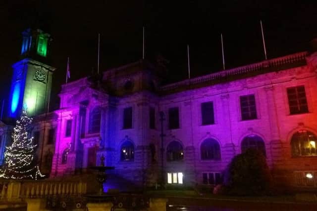 South Shields Town Hall looking all festive in the run up to Christmas