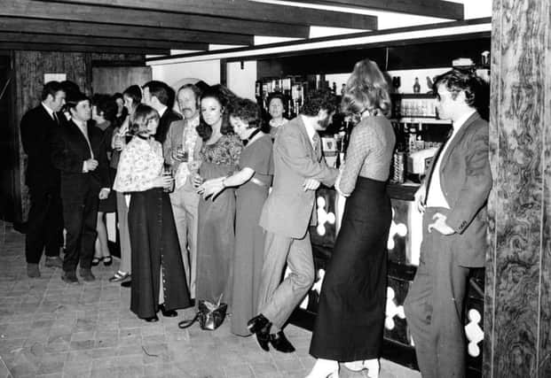The Tudor Bar in The Tavern Night Club in December 1970.