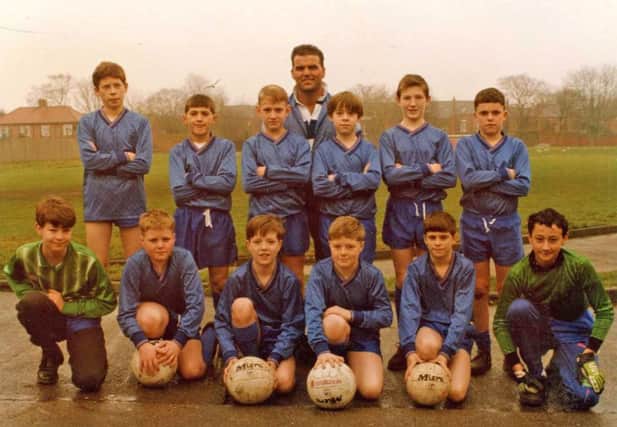 Harton School  Year Seven footballers in  February 1993 .