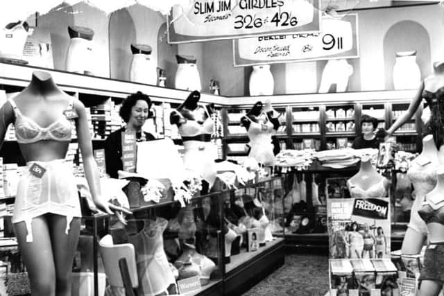Shopping in Binns in  February 1970.