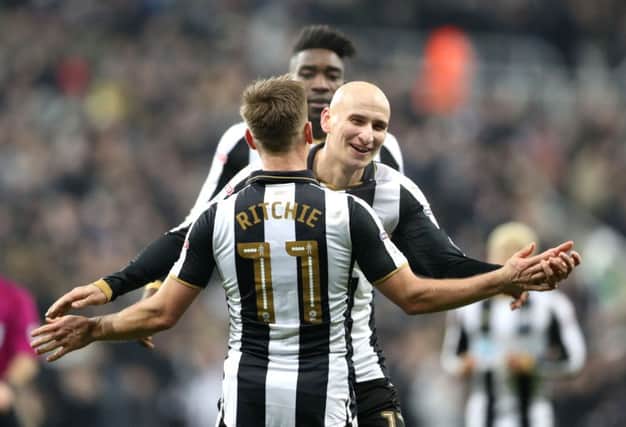 Matt Ritchie and Jonjo Shelvey