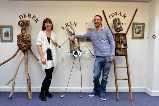 Flow Exhibition  organisers Claire Gladstone and Mark Crowley