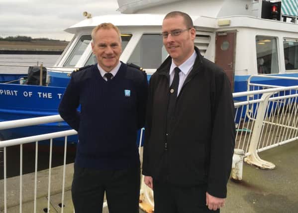 Chris McGuinness and Mark Elsy, who both work on the Shields Ferry service, have enrolled on level three NVQs in management.