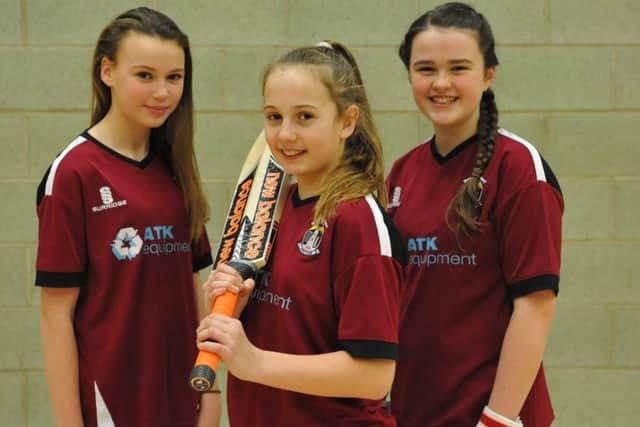 Young cricketers from Marsden Cricket Club selected to play for Durham County, Lauren Tooley, Lucy Hughes and Rebecca Price.