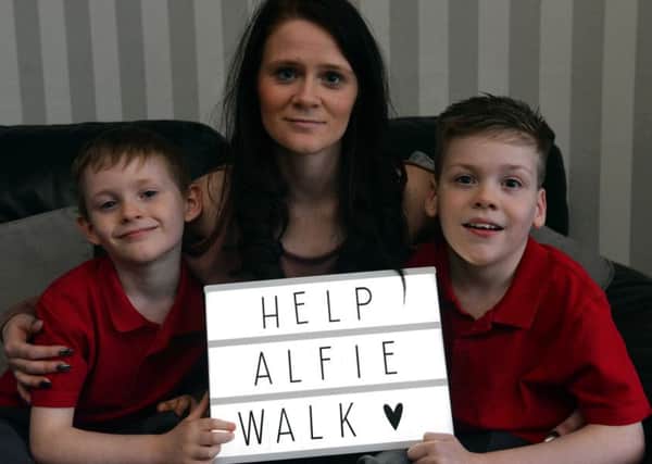Alfie Smith fundraising campaign is in need of Â£17.000. Brother Alex Smith and mother Annie Stalley