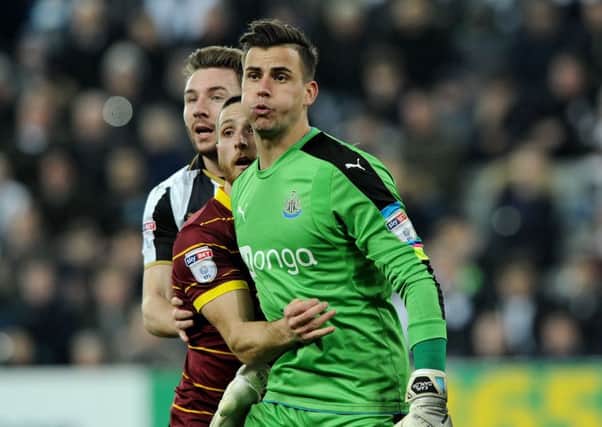 Newcastle United keeper Karl Darlow.