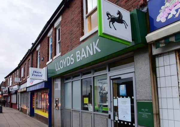 The Lloyds Brank branch at The Nook, Prince Edward Road, South Shiels that is to close