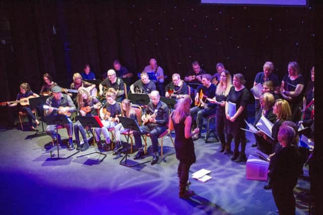 Whitburn Singers joined with The GUB Club to perform a series of numbers in the show.