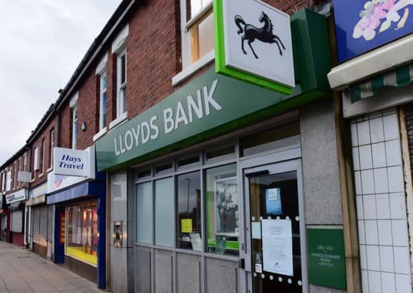 The Lloyds Brank branch at The Nook, Prince Edward Road, South Shiels.