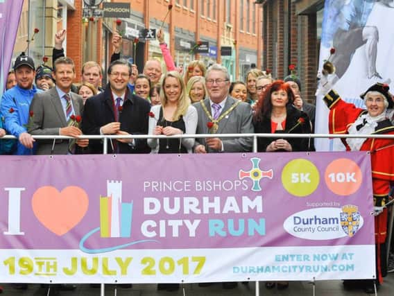 The launch of the 2017 Durham City Run, which offers tweaked routes for 5k and 10k runners.