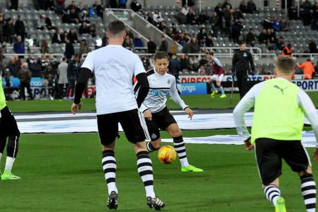 Was Dwight Gayle, above warming up at SJP, rushed back?